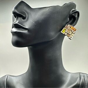 Colorful Geometric‎ Earrings